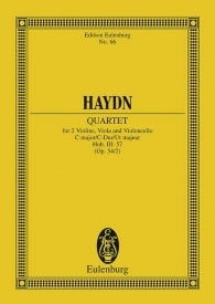 Haydn: String Quartet C major Opus 54/2 Hob.III: 57 (Study Score) published by Eulenburg